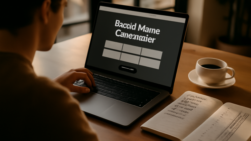 Namelix : générateur de noms et logo (comparatif)