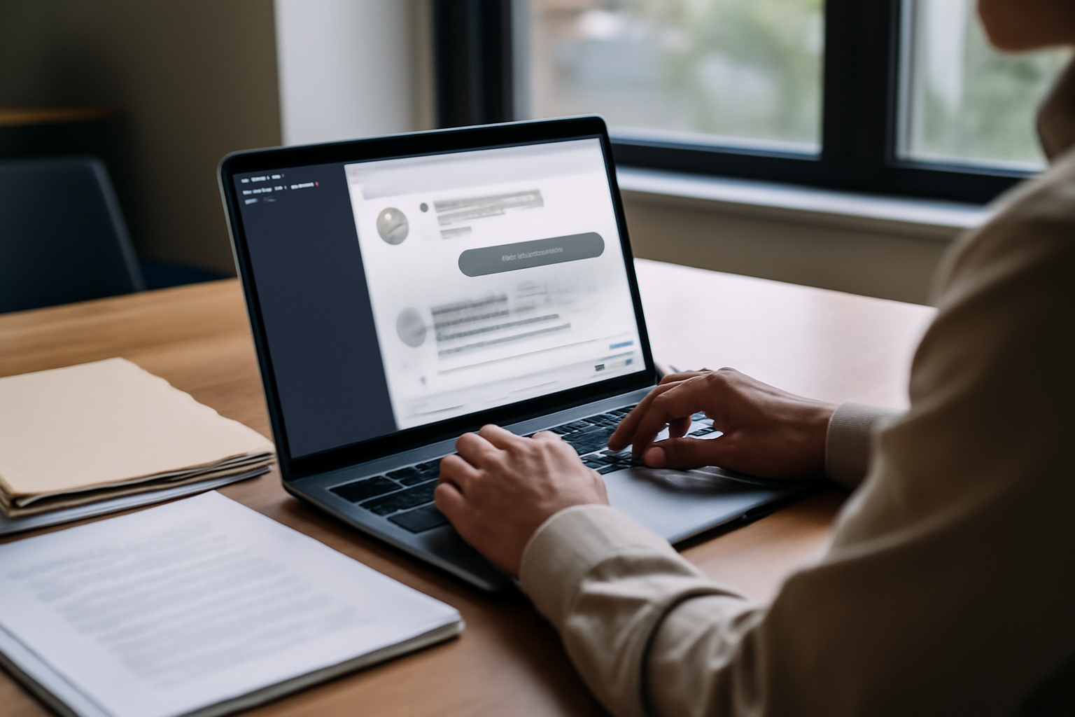 anything llm : écran d'AnythingLLM avec documents et chat sur un ordinateur portable