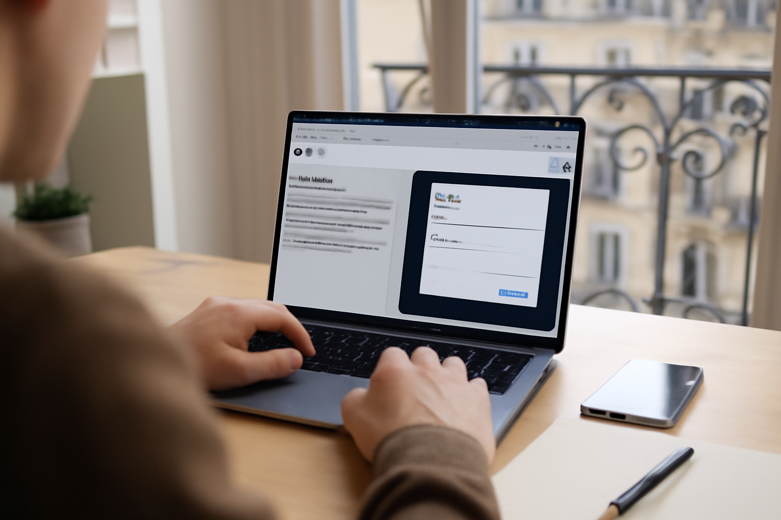 Capture d'écran d'un projet bolt.new dans un navigateur, interface de génération de code