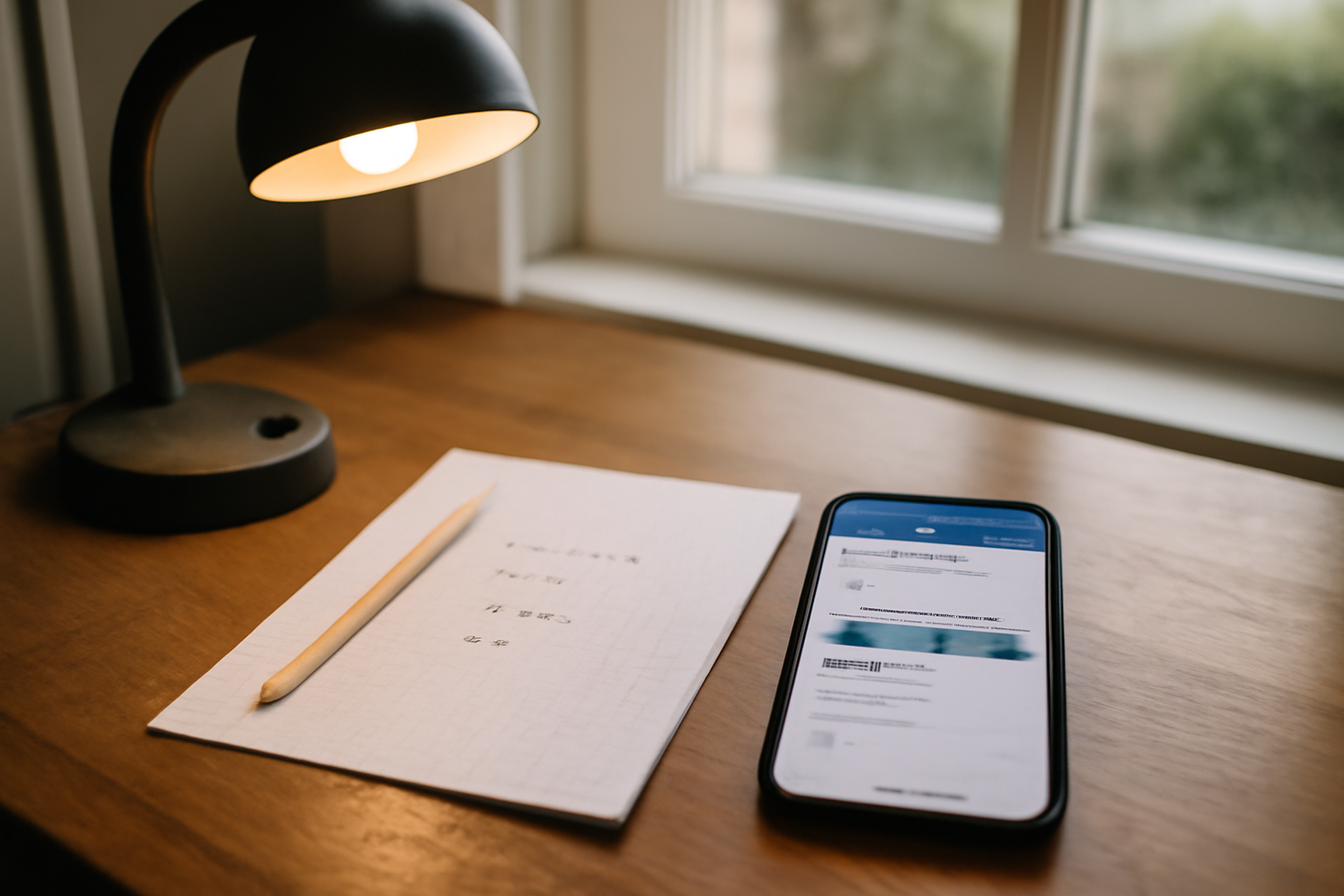 Gauth : prise de photo d’un exercice sur cahier avec smartphone