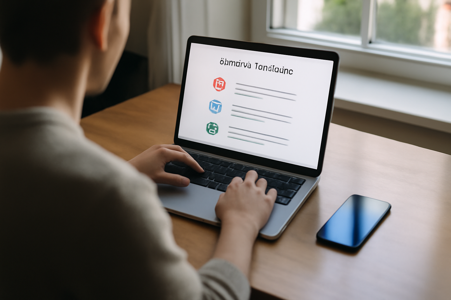 resume worded outil de feedback CV sur écran portable en bureau