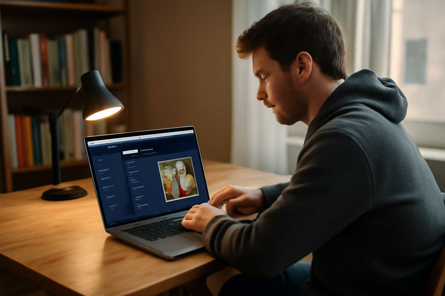 Capture d’écran sur un laptop montrant la plateforme segmind avec workflows IA générant une image en temps réel