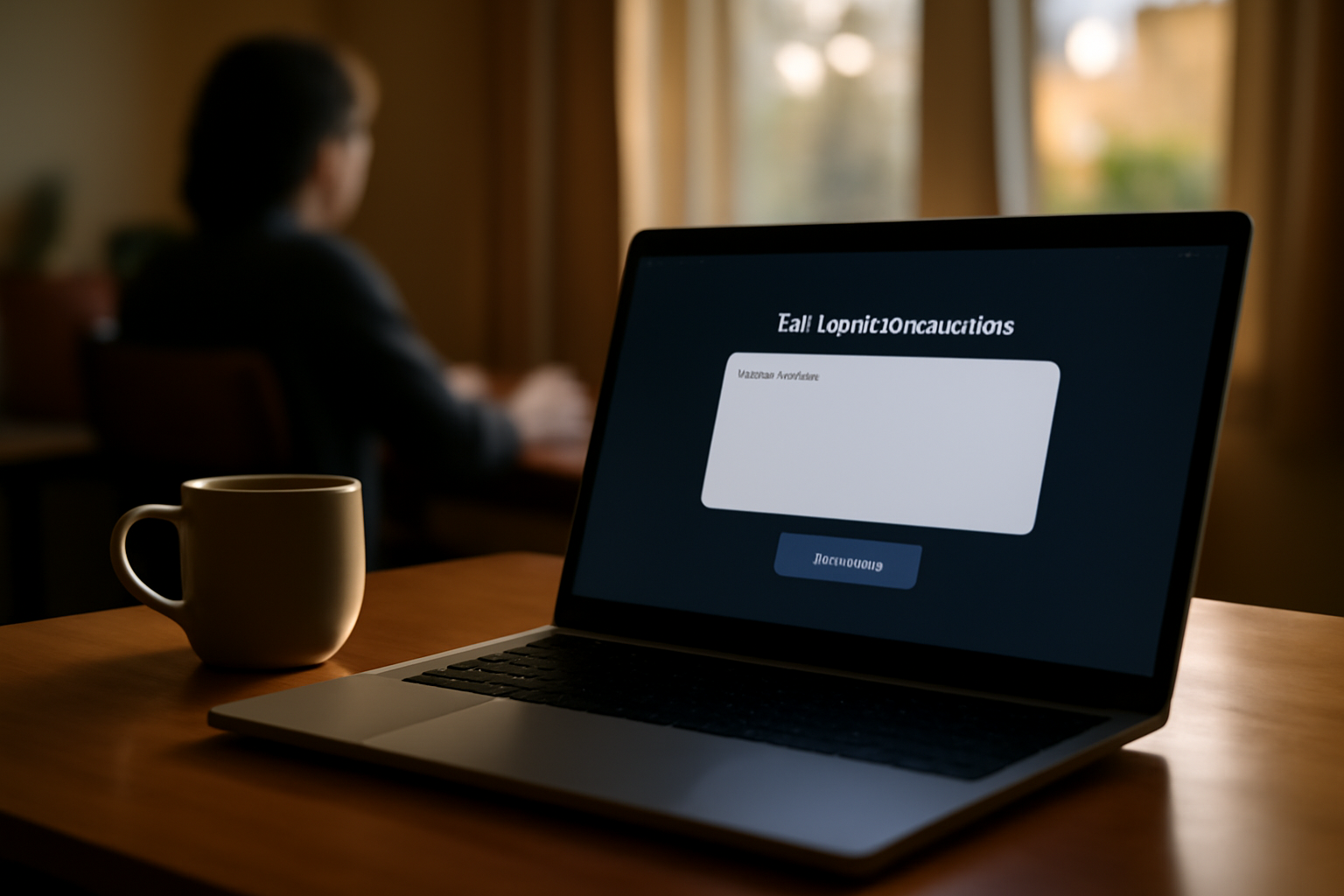 soulgen interface web de génération d'images IA sur écran d'ordinateur, lumière de bureau réaliste
