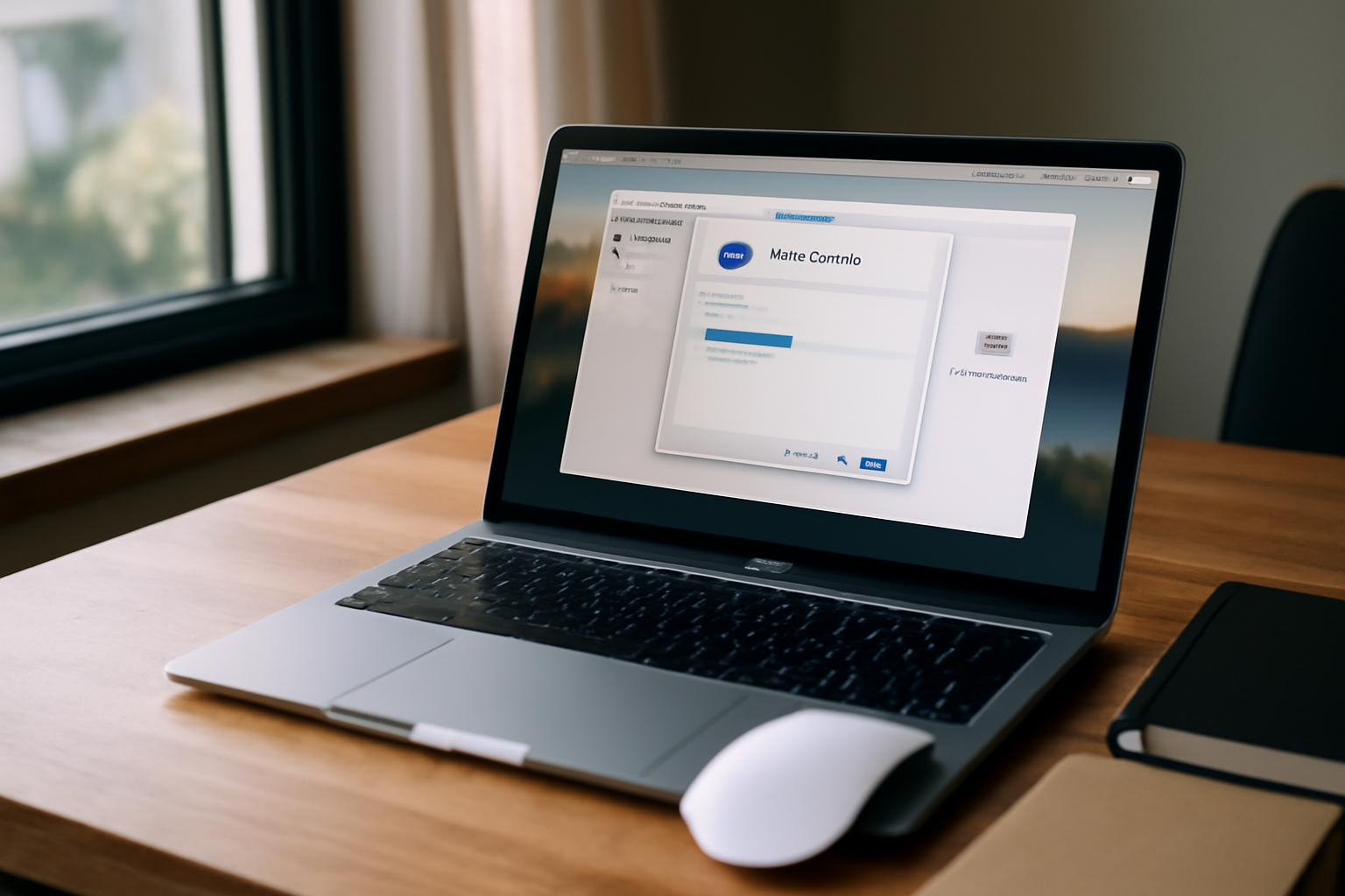playonmac sur macOS : fenêtre d’installation Wine via PlayOnMac sur un bureau en lumière naturelle